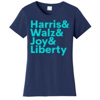 Harris Walz Joy Liberty Harris Walz Waltz 2024 Retro Women's T-Shirt