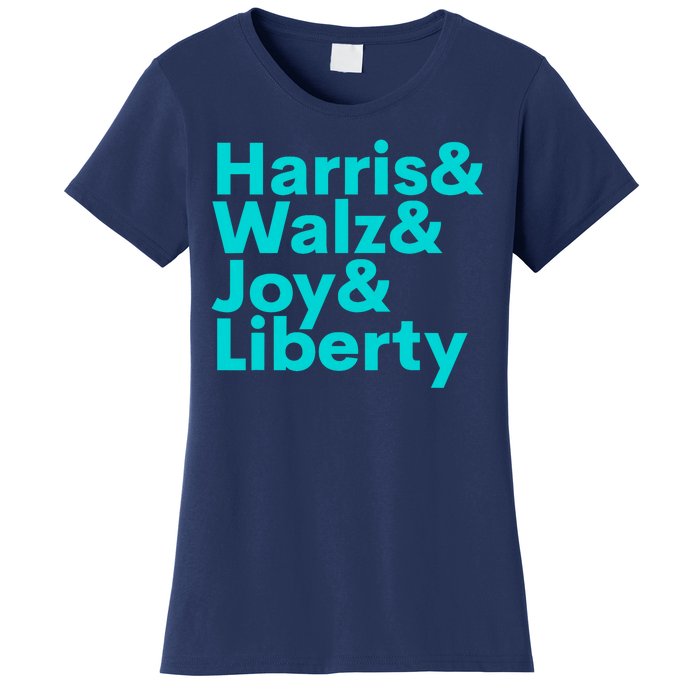 Harris Walz Joy Liberty Harris Walz Waltz 2024 Retro Women's T-Shirt