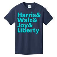 Harris Walz Joy Liberty Harris Walz Waltz 2024 Retro Kids T-Shirt