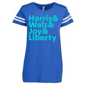 Harris Walz Joy Liberty Harris Walz Waltz 2024 Retro Enza Ladies Jersey Football T-Shirt