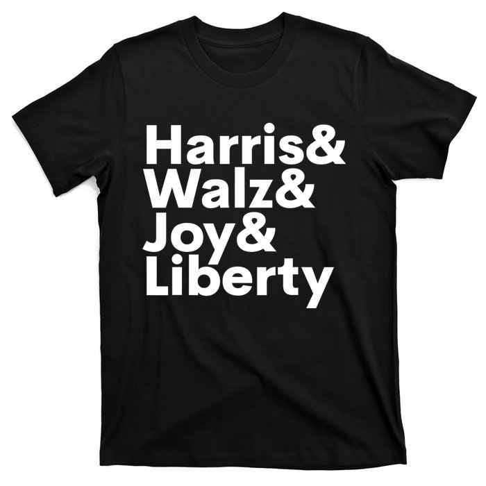 Harris Walz Joy Liberty Harris Walz Waltz 2024 T-Shirt