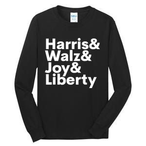 Harris Walz Joy Liberty Harris Walz Waltz 2024 Tall Long Sleeve T-Shirt