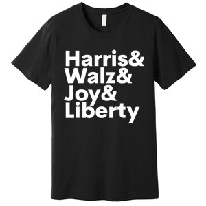 Harris Walz Joy Liberty Harris Walz Waltz 2024 Premium T-Shirt