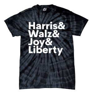 Harris Walz Joy Liberty Harris Walz Waltz 2024 Tie-Dye T-Shirt