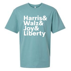 Harris Walz Joy Liberty Harris Walz Waltz 2024 Sueded Cloud Jersey T-Shirt