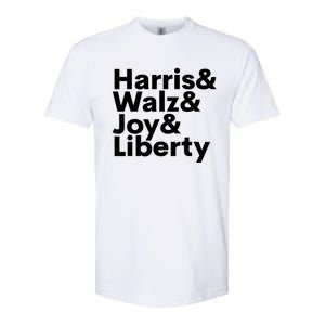 Harris Walz Joy Liberty Harris Walz Waltz 2024 Softstyle CVC T-Shirt