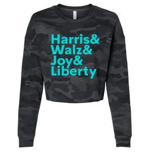 Harris Walz Joy Liberty Cropped Pullover Crew