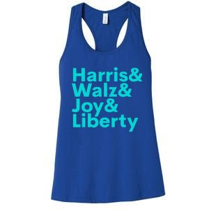 Harris Walz Joy Liberty Women's Racerback Tank