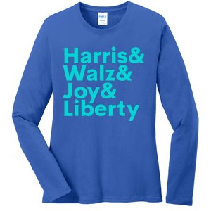 Harris Walz Joy Liberty Ladies Long Sleeve Shirt