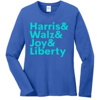 Harris Walz Joy Liberty Ladies Long Sleeve Shirt