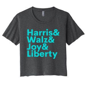 Harris Walz Joy Liberty Women's Crop Top Tee