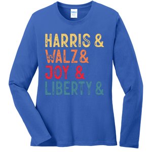 Harris Walz Joy Liberty Ladies Long Sleeve Shirt