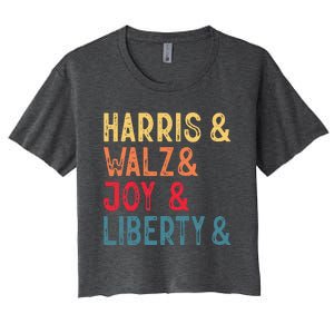 Harris Walz Joy Liberty Women's Crop Top Tee