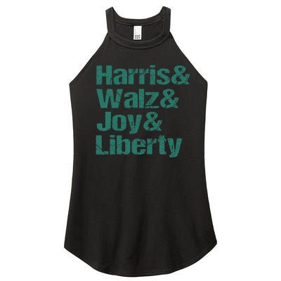 Harris Walz Joy Liberty Women’s Perfect Tri Rocker Tank