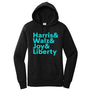 Harris Walz Joy Liberty Harris Walz Waltz 2024 Retro Gift Women's Pullover Hoodie