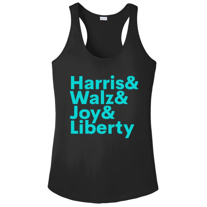 Harris Walz Joy Liberty Harris Walz Waltz 2024 Retro Gift Ladies PosiCharge Competitor Racerback Tank