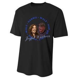 Harris Walz Joyful Warriors Walz Kamala Harris 2024 Performance Sprint T-Shirt