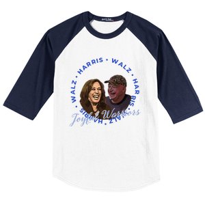 Harris Walz Joyful Warriors Walz Kamala Harris 2024 Baseball Sleeve Shirt