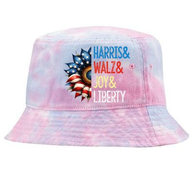 Harris Walz Joy Liberty Harris Waltz 2024 Tie-Dyed Bucket Hat