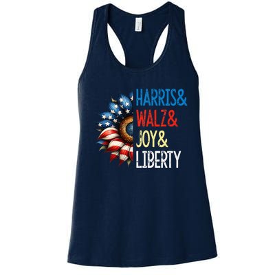 Harris Walz Joy Liberty Harris Waltz 2024 Women's Racerback Tank