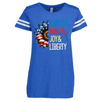 Harris Walz Joy Liberty Harris Waltz 2024 Enza Ladies Jersey Football T-Shirt