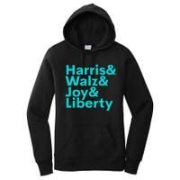 Harris Walz Joy Liberty Harris Walz Waltz 2024 Retro Women's Pullover Hoodie