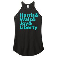 Harris Walz Joy Liberty Harris Walz Waltz 2024 Retro Women's Perfect Tri Rocker Tank