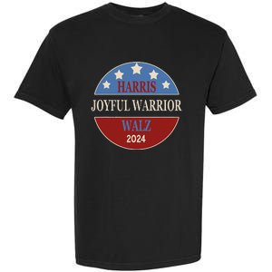 Harris Waltz Joyful Warrior Kamala Harris Tim Walz President Garment-Dyed Heavyweight T-Shirt