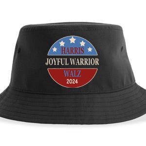 Harris Waltz Joyful Warrior Kamala Harris Tim Walz President Sustainable Bucket Hat