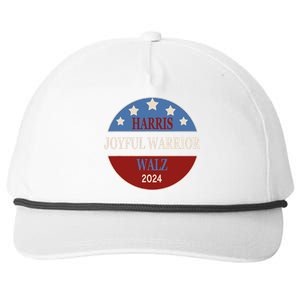 Harris Waltz Joyful Warrior Kamala Harris Tim Walz President Snapback Five-Panel Rope Hat