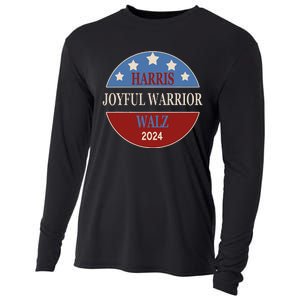 Harris Waltz Joyful Warrior Kamala Harris Tim Walz President Cooling Performance Long Sleeve Crew