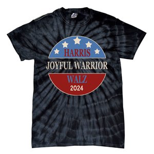 Harris Waltz Joyful Warrior Kamala Harris Tim Walz President Tie-Dye T-Shirt