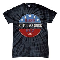 Harris Waltz Joyful Warrior Kamala Harris Tim Walz President Tie-Dye T-Shirt