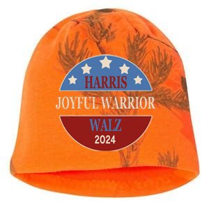 Harris Waltz Joyful Warrior Kamala Harris Tim Walz President Kati - Camo Knit Beanie