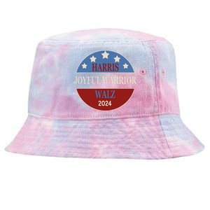 Harris Waltz Joyful Warrior Kamala Harris Tim Walz President Tie-Dyed Bucket Hat