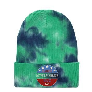 Harris Waltz Joyful Warrior Kamala Harris Tim Walz President Tie Dye 12in Knit Beanie