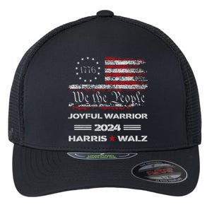 Harris Waltz Joyful Warrior Kamala Harris Tim Walz President Flexfit Unipanel Trucker Cap