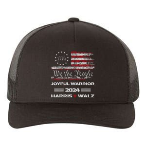 Harris Waltz Joyful Warrior Kamala Harris Tim Walz President Yupoong Adult 5-Panel Trucker Hat