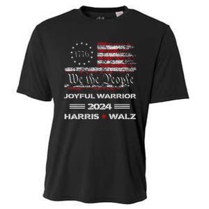 Harris Waltz Joyful Warrior Kamala Harris Tim Walz President Cooling Performance Crew T-Shirt