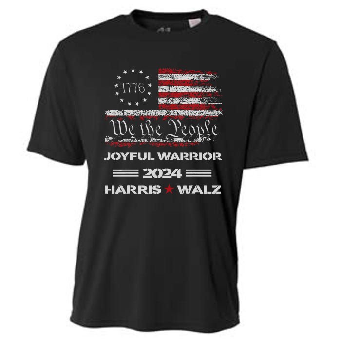 Harris Waltz Joyful Warrior Kamala Harris Tim Walz President Cooling Performance Crew T-Shirt