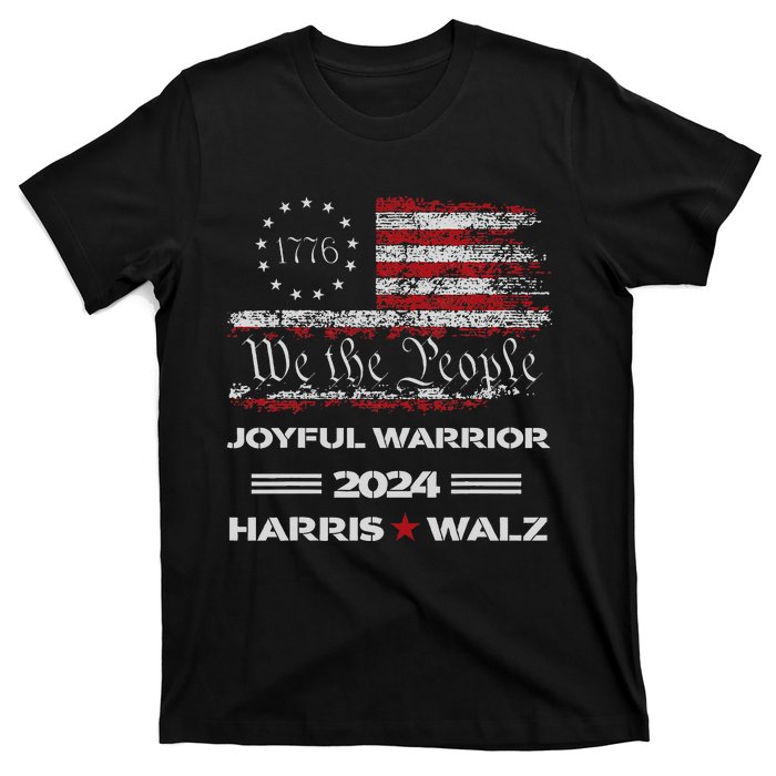 Harris Waltz Joyful Warrior Kamala Harris Tim Walz President T-Shirt