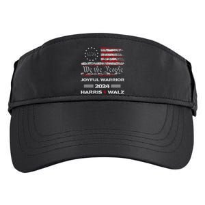 Harris Waltz Joyful Warrior Kamala Harris Tim Walz President Adult Drive Performance Visor