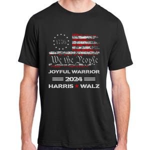 Harris Waltz Joyful Warrior Kamala Harris Tim Walz President Adult ChromaSoft Performance T-Shirt