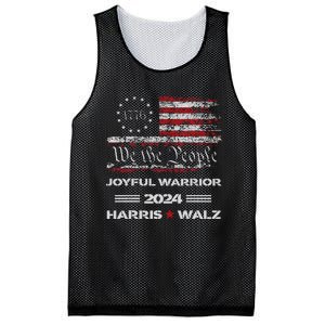 Harris Waltz Joyful Warrior Kamala Harris Tim Walz President Mesh Reversible Basketball Jersey Tank