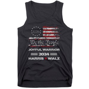 Harris Waltz Joyful Warrior Kamala Harris Tim Walz President Tank Top