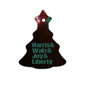 Harris Walz Joy Liberty Ceramic Tree Ornament