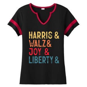 Harris Walz Joy Liberty Ladies Halftime Notch Neck Tee