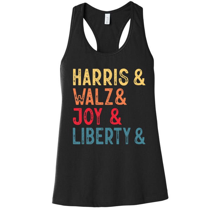 Harris Walz Joy Liberty Women's Racerback Tank