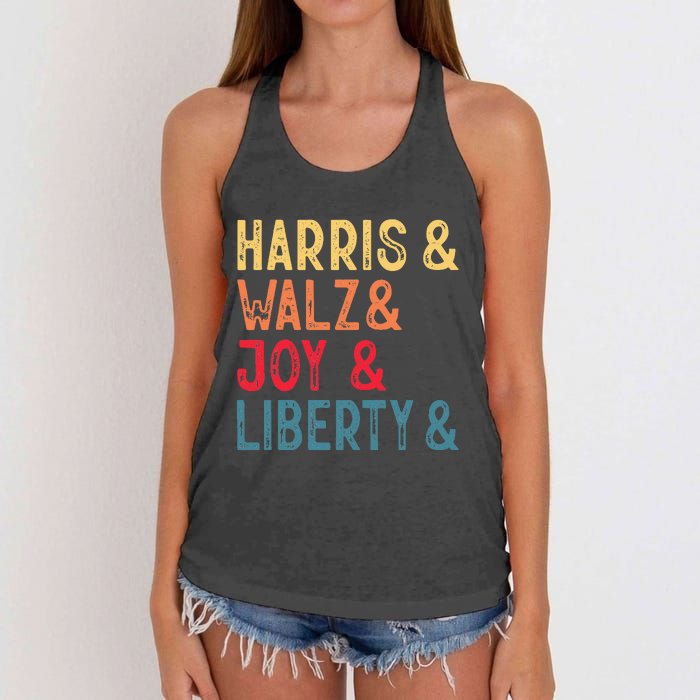 Harris Walz Joy Liberty Women's Knotted Racerback Tank