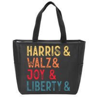 Harris Walz Joy Liberty Zip Tote Bag